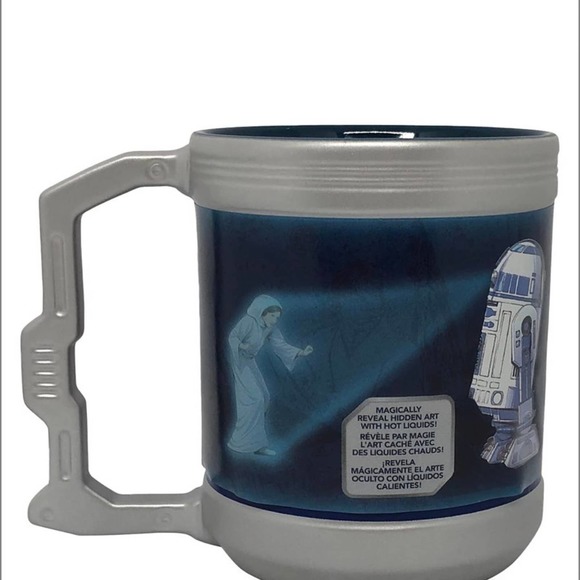 Star Wars R2-D2 Princess Leia Color Changing Mug Disney New - Picture 1 of 5